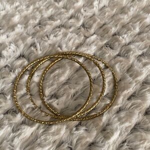 Elegant Gold Bangle Set